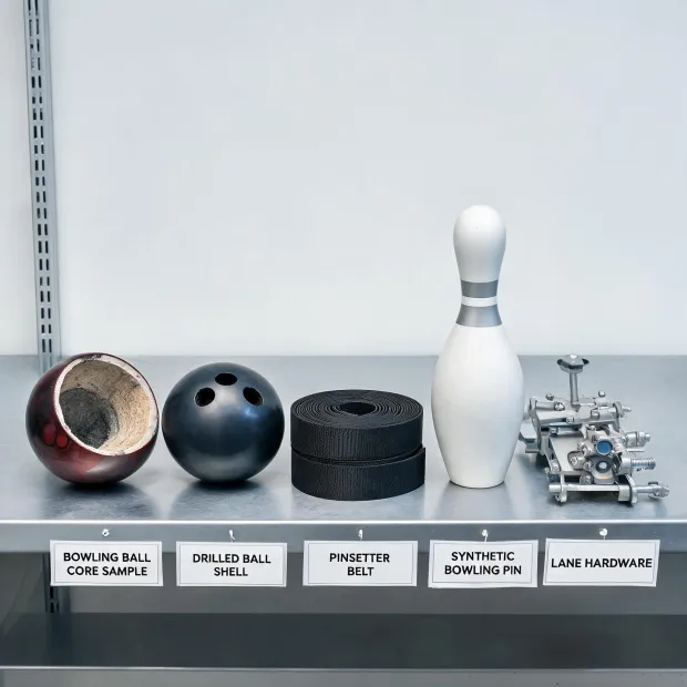 Bowling ball core and lane hardware inspection