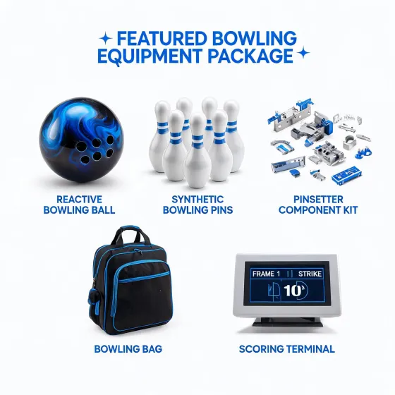Featured bowling ball and center equipment package